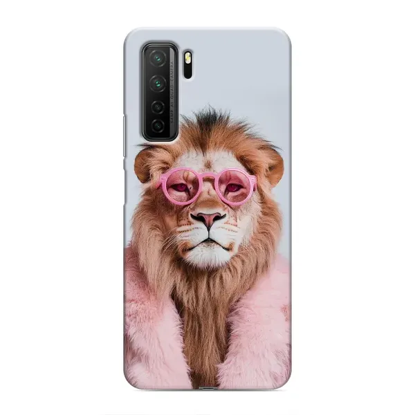 Чохол з принтом «Лев в окулярах» для Honor 30s