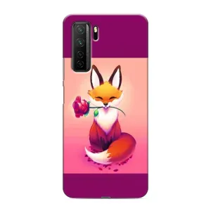 Чехлы с картинкой Лисички для Honor 30s (VPrint) (Лисичка с розочкой)