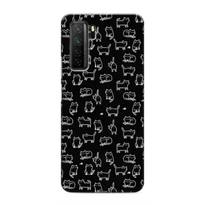 Чохол з принтом для Honor 30s (AlphaPrint) Модні коти (Маленькі котики)