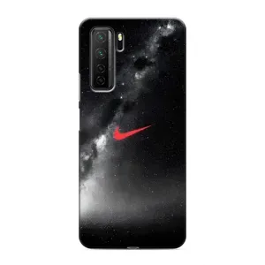 Чехол для Honor 30s - с принтом Найк (AlphaPrint) (Найк красный)