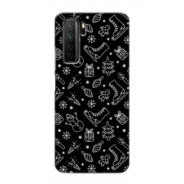 Чохол з принтом «Новорічний фон» для Honor 30s