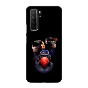 Чохол з Мавпами Honor 30s - (AlphaPrint) (Три мавпи)