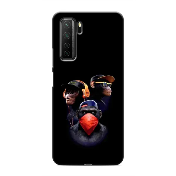 Чохол з принтом «Три мавпи» для Honor 30s Чохол з принтом «Три мавпи» для Honor 30s