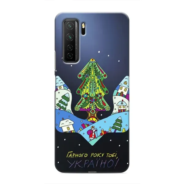 Чохол з принтом «Різдвяний герб» для Honor 30s