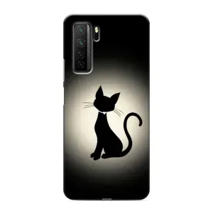 Чохол з принтом для Honor 30s (AlphaPrint) Модні коти (Силует котика)