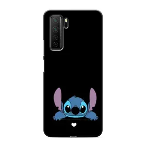 Чохол з принтом Стіч на Honor 30s (Стіч на чорному)