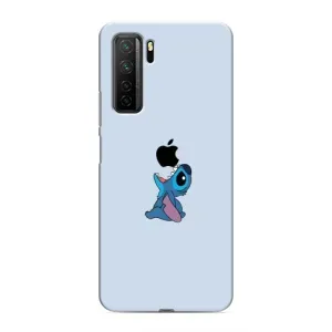 Чохол з принтом Стіч на Honor 30s (Stitch apple)