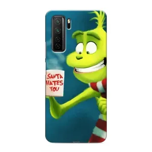 Різдвяні Чохли для Honor 30s (VPrint) (Зелений Грінч)