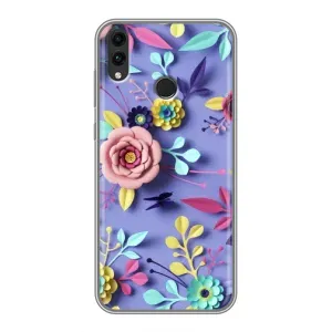 Чехлы с Цветами для Huawei Honor 8C (VPrint) (Цветочный дизайн)