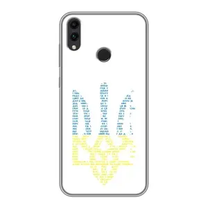 Чехлы для Huawei Honor 8C  Укр. Символика (AlphaPrint) (Герб из букв)