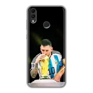 Чехлы для Huawei Honor 8C (Leo чемпион) (AlphaPrint) (Кубок Месси)