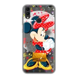 Чехол Disney Mouse Huawei Honor 8C (PREMIUMPrint) (Minni с бантиком)