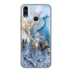 Мраморный чехол на Huawei Honor 8C (VPrint) (Нежный мрамор)