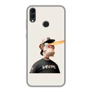 Чехлы с Обезьянами NFT для Huawei Honor 8C (AlphaPrint) (обезьяна NFT в очках)