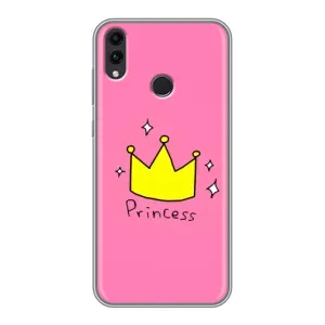 Чехол с картинкой (Стильные) для Хуавей Хонор 8Ц - (AlphaPrint) (Princess)