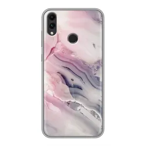 Мраморный чехол на Huawei Honor 8C (VPrint) (Пурпурный Мрамор)
