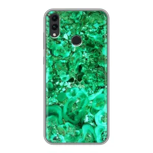 Мраморный чехол на Huawei Honor 8C (VPrint) (Салатный Мрамор)