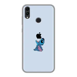 Чохол з принтом Стіч на Huawei Honor 8C (Stitch apple)