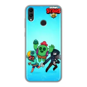 Чехлы Brawl Stars для Huawei Honor 8C (AlphaPrint) (Трио героев)