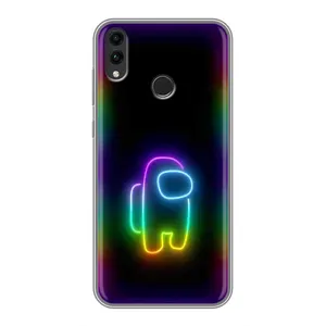 Чехол Амонг Ас для Huawei Honor 8C (AlphaPrint) (Яркий скин)
