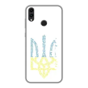 Чохли для Huawei Honor 8X Max Укр. Символіка (AlphaPrint) (Герб з букв)