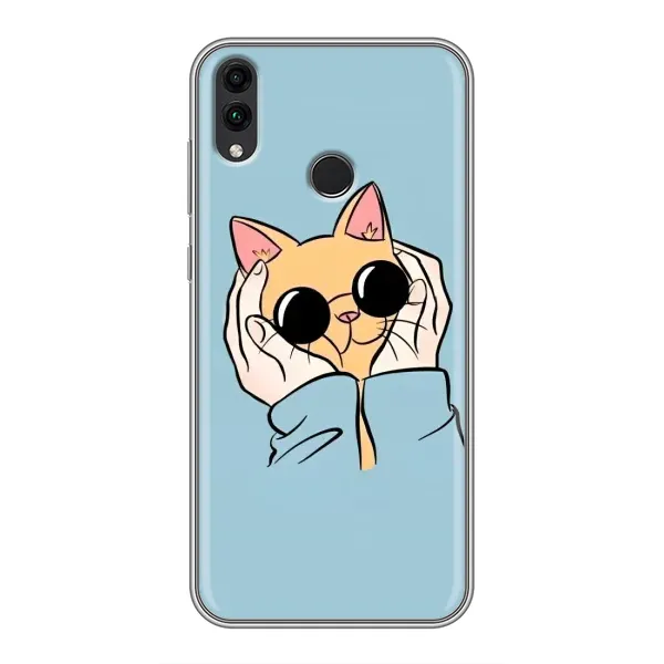 Чехол с принтом «Котик в очках» для Huawei Honor 8X Max