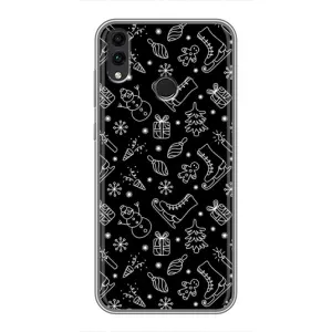 Новогодние, Праздничные Чехлы для Huawei Honor 8X Max - 2024 год (Новогодний фон)