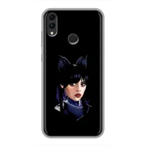 Чехлы Венсдей на Huawei Honor 8X Max Уэнсдей (AlphaPrint) (серьезная Уэнздей)