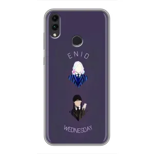 Чехлы Венсдей на Huawei Honor 8X Max Уэнсдей (AlphaPrint) (Уэнздей и подруга)