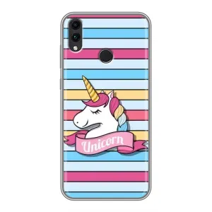 Чехол для Хуавей Хонор 8Икс Макс - (Единорожки - Новинки) (AlphaPrint) (Unicorn)