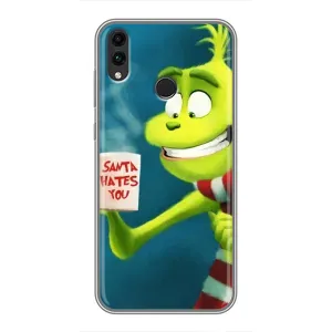 Рождественские Чехлы для Huawei Honor 8X Max (VPrint) (Зеленый Гринч)
