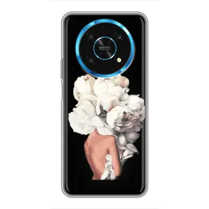 Чехлы (ART) Цветы на Huawei Honor Magic 5 Lite 5G (VPrint) (Белые цветы)