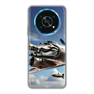 Чехол с мемом Тралалело тралала на Huawei Honor Magic 5 Lite 5G (Бомбардиро крокодило)