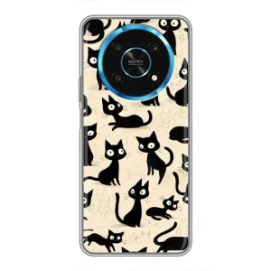 Чехол с рисунком кот на Huawei Honor Magic 5 Lite 5G