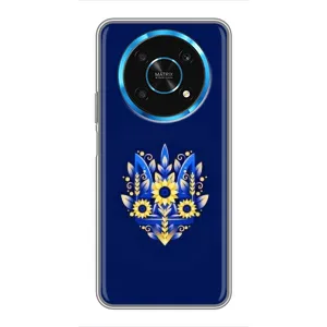 Чехлы для Huawei Honor Magic 5 Lite 5G  Укр. Символика (AlphaPrint) (Цветочный Герб)
