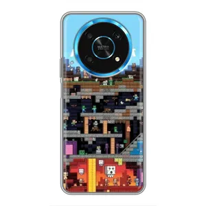 Чехол Майнкрафт на Huawei Honor Magic 5 Lite 5G (AlphaPrint) Minecraft (фон Minecraft)