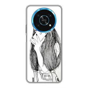 Чехол с печатью для Huawei Honor Magic 5 Lite 5G - (Мода) (AlphaPrint) (Фото девочки)