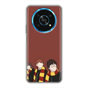 Чехлы с Гарри Поттером для Huawei Honor Magic 5 Lite 5G (AlphaPrint) (Гарри с друзьями)