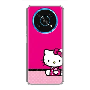 Чехол для Ребёнка на Хуавей Хонор Мэджик 5 Лайт 5G (VPrint) (Girl KITTY)