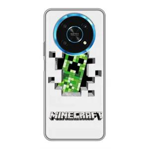 Чехол Майнкрафт на Huawei Honor Magic 5 Lite 5G (AlphaPrint) Minecraft (крипер Майнкрафт)