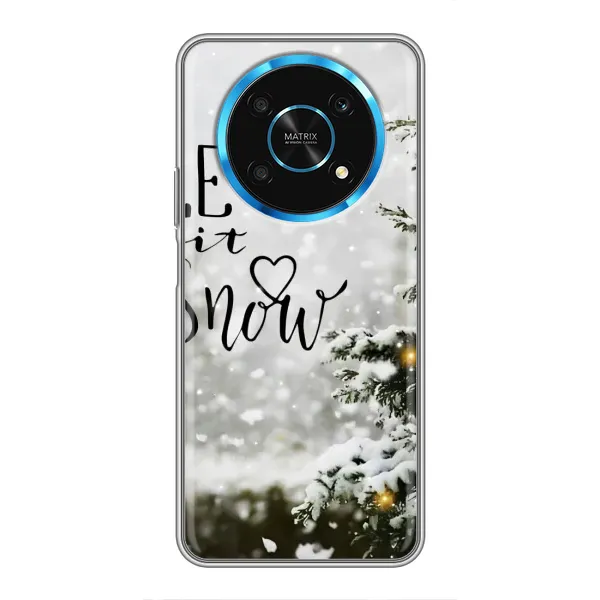 Чохол з принтом «Let it snow» для Huawei Honor Magic 5 Lite 5G