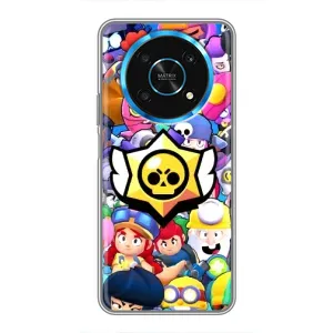 Чехол для Huawei Honor Magic 5 Lite 5G Бравл Старс (VPrint) (Лого Brawl Stars)