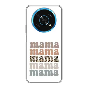 Чехлы для мамы на Huawei Honor Magic 5 Lite 5G (Текстовый коллаж мама)