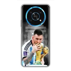 Чехлы для Huawei Honor Magic 5 Lite 5G (Leo чемпион) (AlphaPrint) (Месси Чемпион)