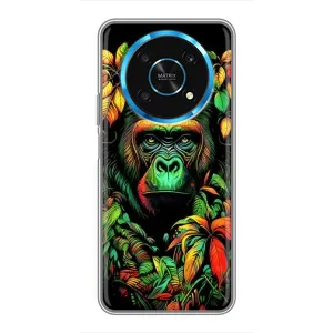 Чехол с Обезьянами Huawei Honor Magic 5 Lite 5G - (AlphaPrint) (Обезьяна в тропиках)