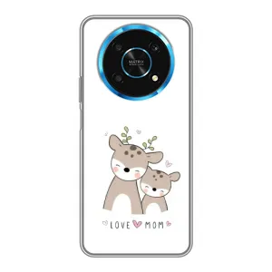 Чехлы для мамы на Huawei Honor Magic 5 Lite 5G (Оленята мама и малыш)