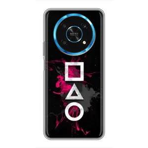 Чехол с принтом «Символы Игра кальмара» для Huawei Honor Magic 5 Lite 5G
