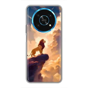 Чехол Король лев на Хуавей Хонор Мэджик 5 Лайт 5G (Симба на скале)
