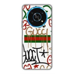 Бренднові Чохли для Huawei Honor Magic 5 Lite 5G - (PREMIUMPrint) (Стиль GUUCI)