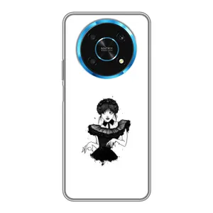 Чехлы Венсдей на Huawei Honor Magic 5 Lite 5G Уэнсдей (AlphaPrint) (танец Уэнздей)